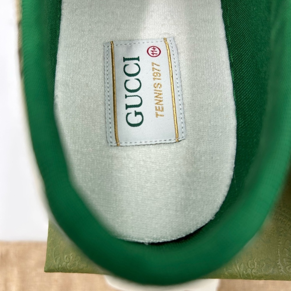 Gucci tennis 1977 low top GG canvas sneaker sized 11.5 fits 12 US made in Italy - Picture 8 of 12
